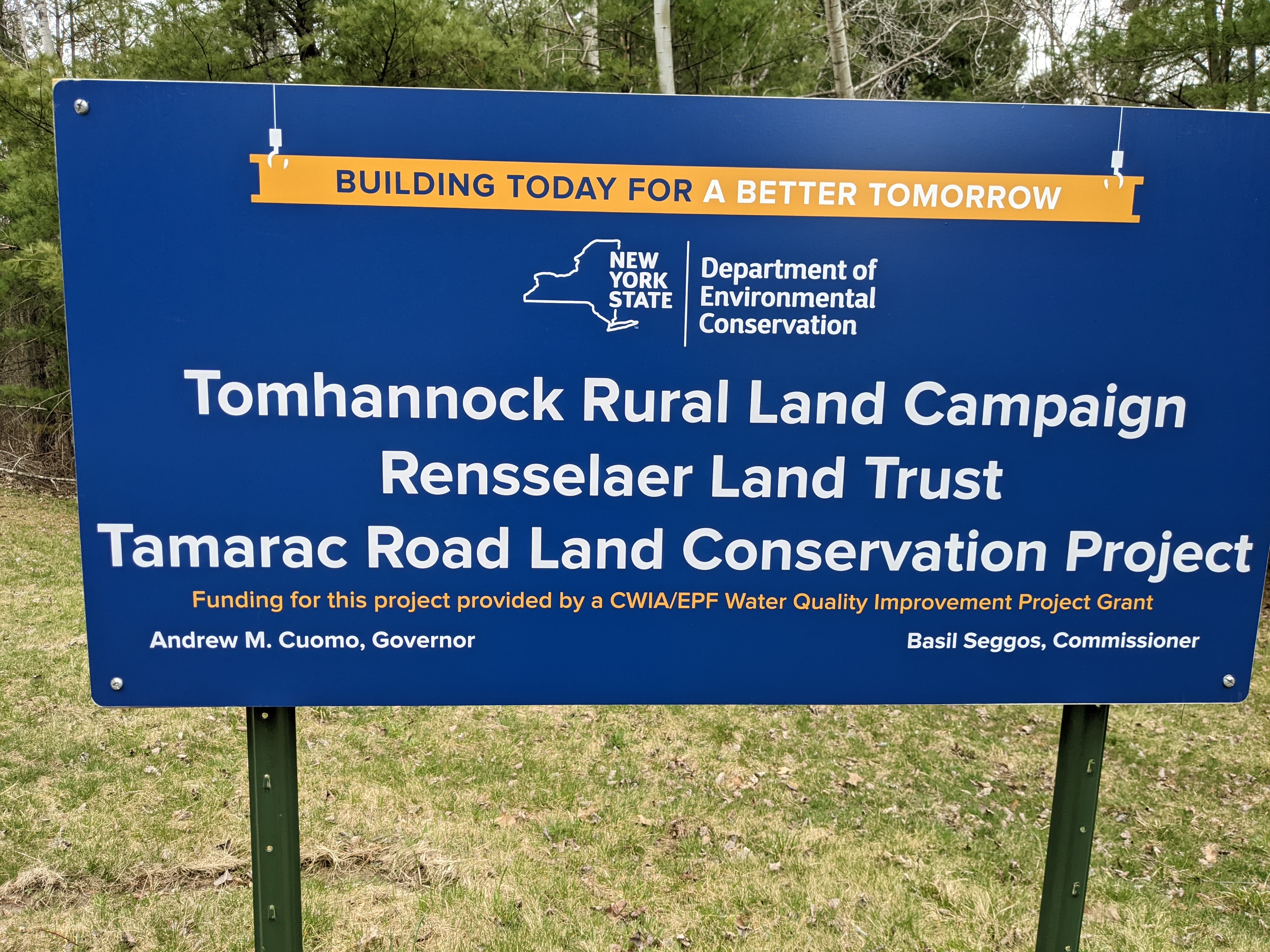 RLT Tomhannock Rural Land Campaign Sign image